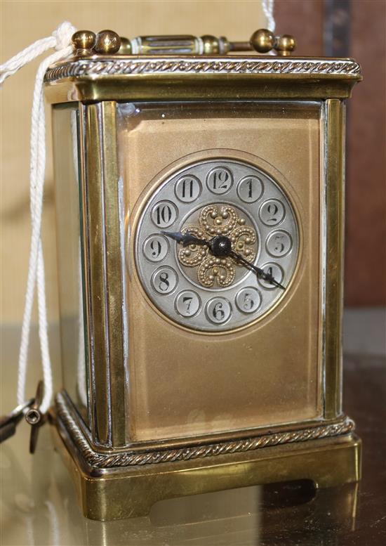 French brass Carriage Clock